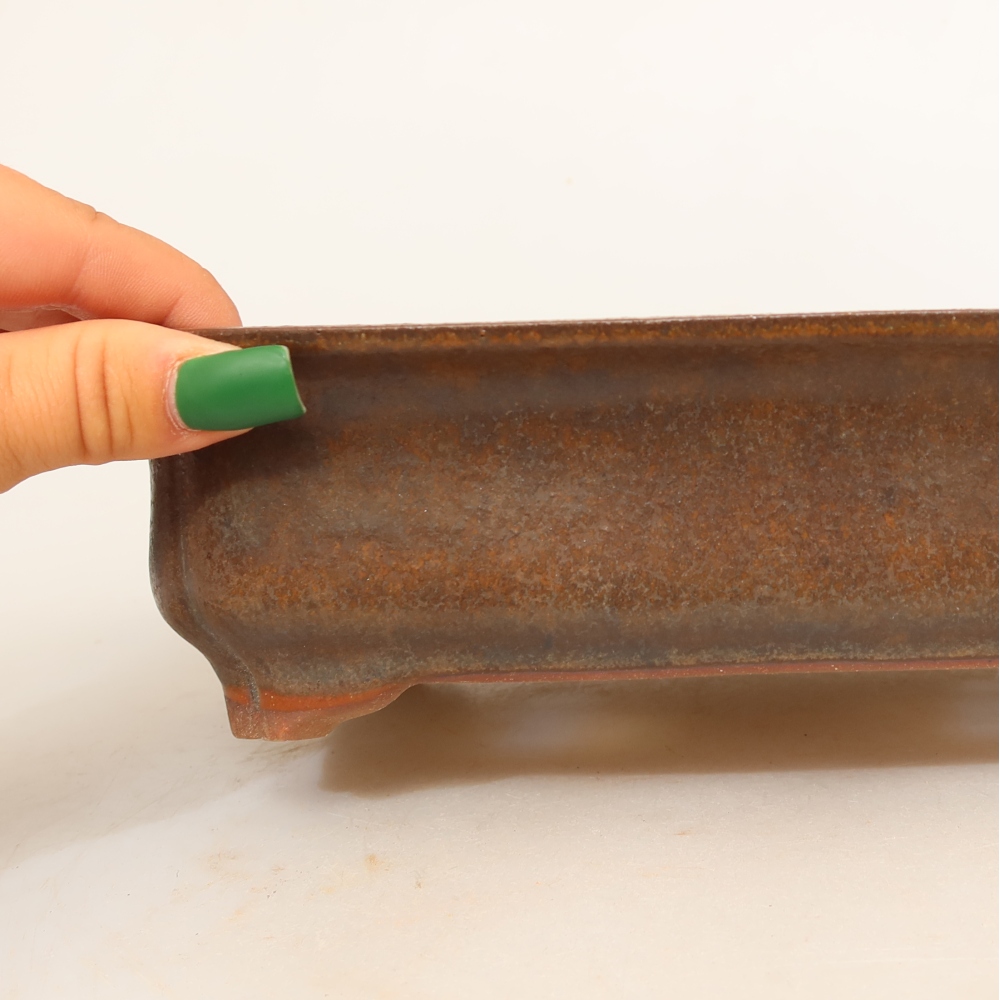 Bol en céramique  24 x 17 x 6 cm, couleur marron