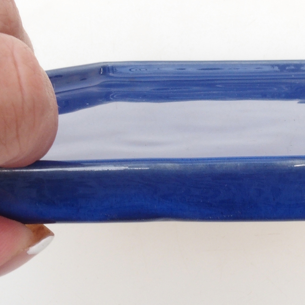 Bol en céramique H53 -18,5 x 17 x 1 cm - bleu