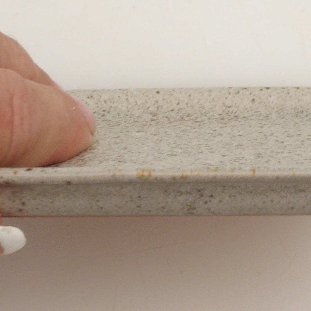 Soucoupe en céramique H11 - 11,5 x 9,5 x 1 cm - beige