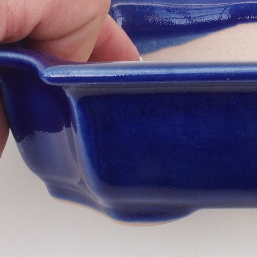 Bol à bonsaï H03 - 16,5 x 12 x 4,5 cm - bleu