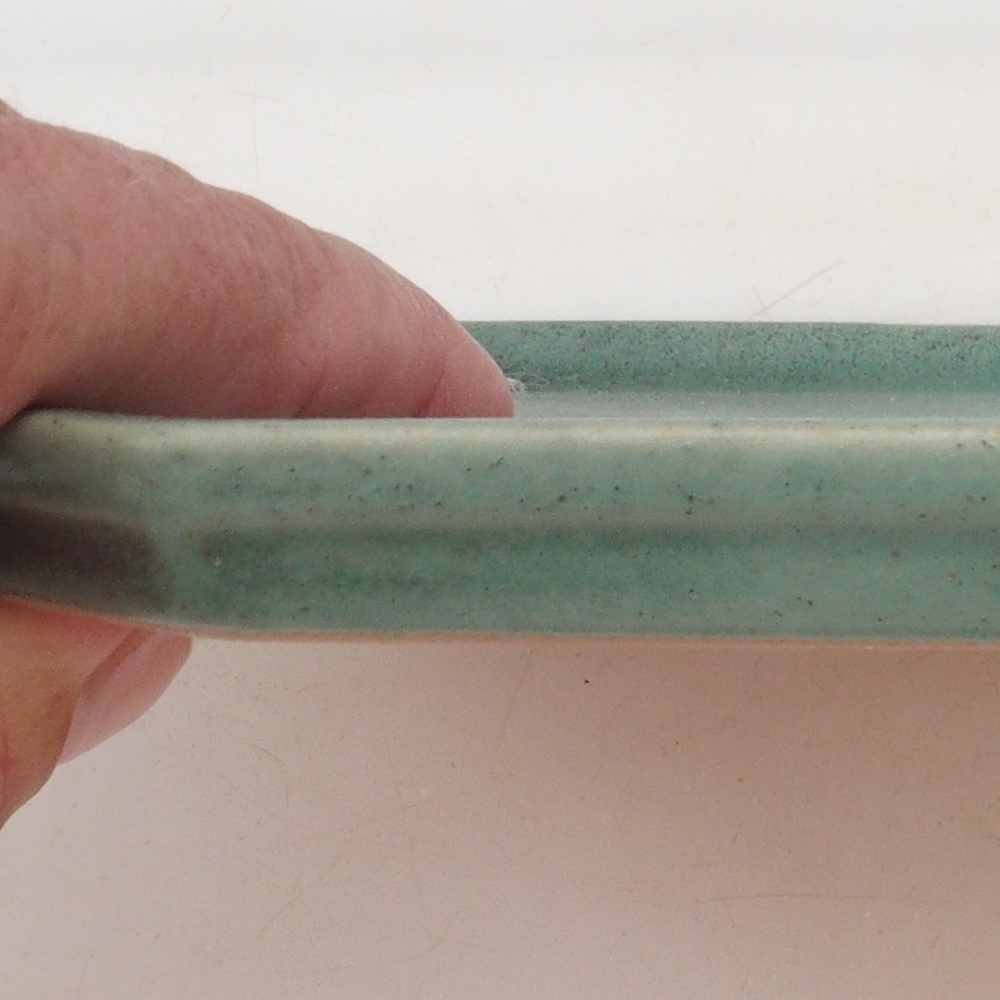 Bol en céramique H14 - 18 x 18 x 1 cm - vert