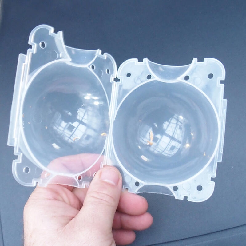 Sphères 8 cm transparentes 10 pcs