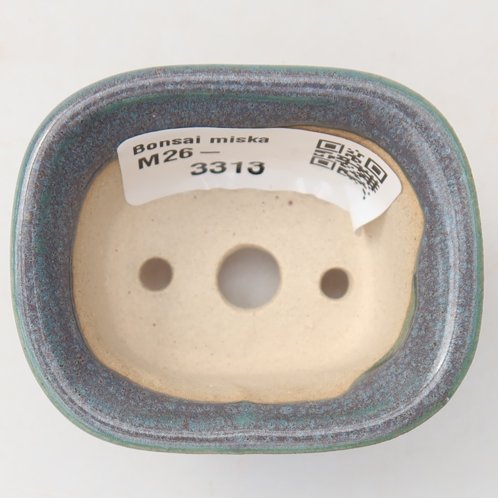Pot à bonsaï en céramique 6 x 5 x 3 cm, couleur grise