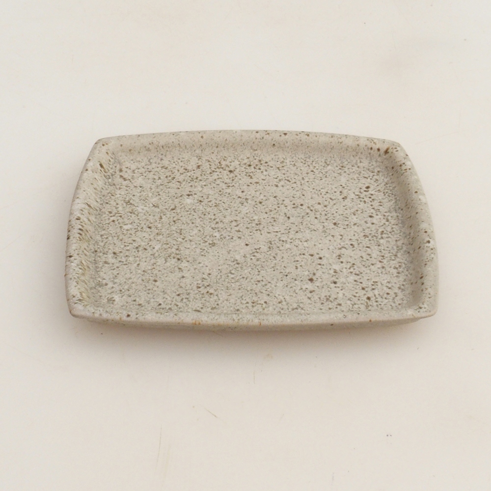 Soucoupe en céramique H11 - 11,5 x 9,5 x 1 cm - beige