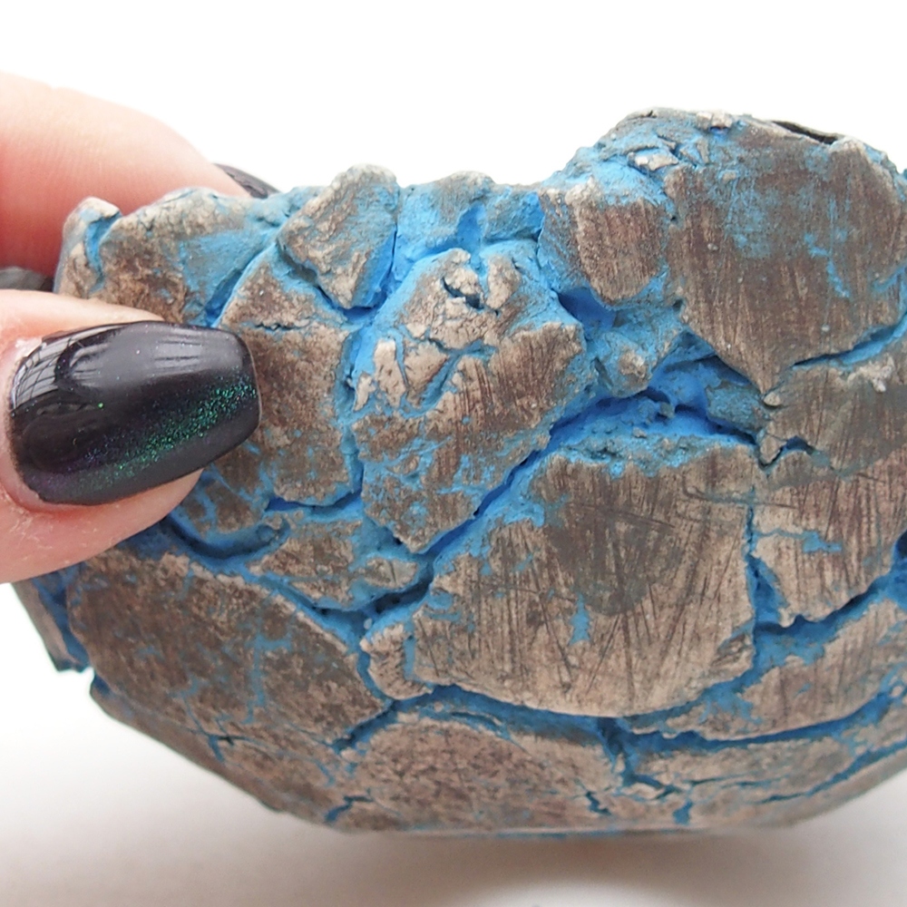 Coquille en céramique 10,5 x 10,5 x 5 cm , couleur bleu