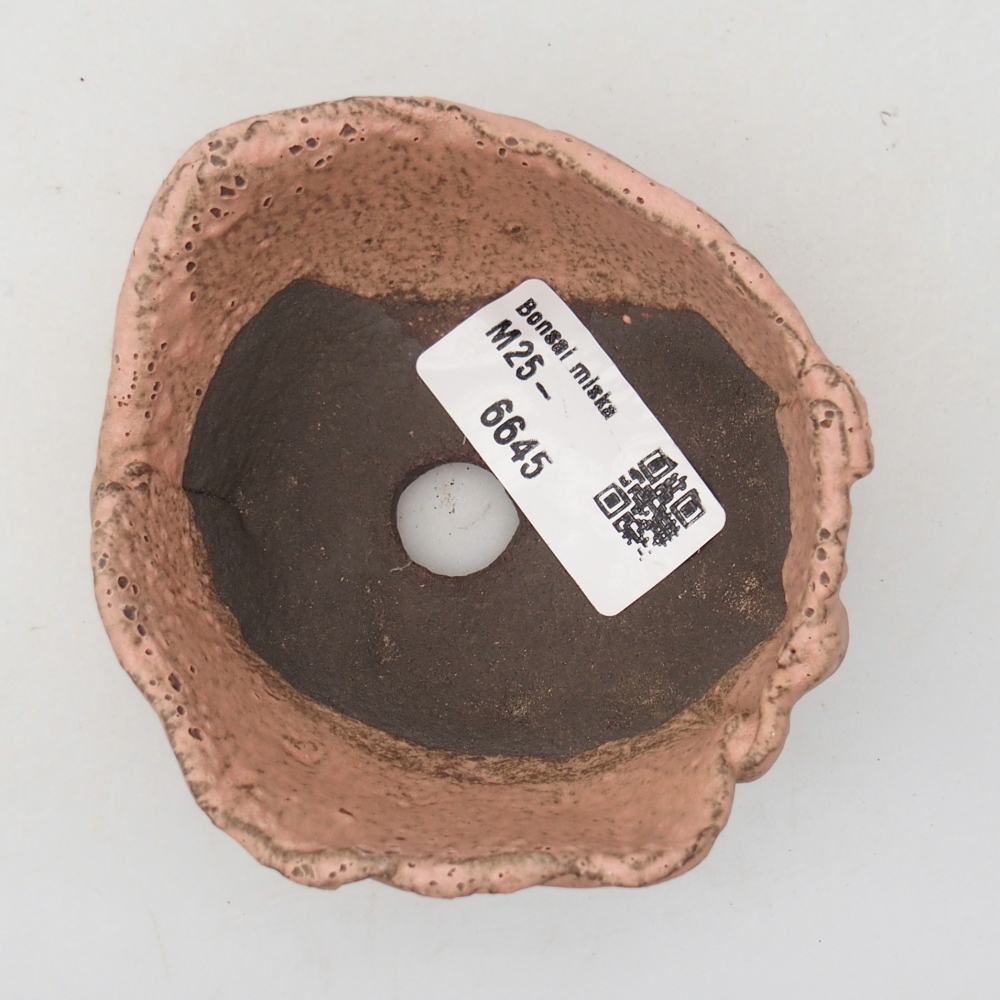 Coquille en céramique 9 x 8 x 4 cm , couleur rose