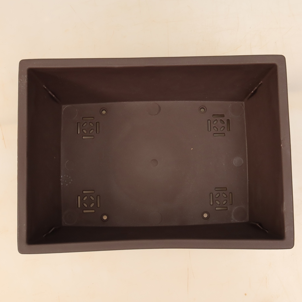 Pot à bonsaï en plastique MP-37 marron - 28 x 19 x 11,5 cm 
