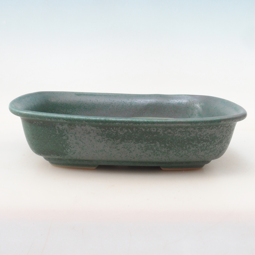 Bol bonsaï + soucoupe H08 - 25 x 19,5 x 6 cm - vert