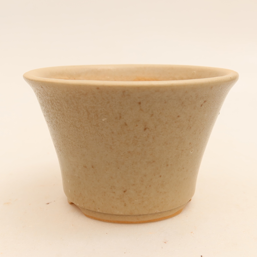 Pot à bonsaï en céramique 11 x 11 x 7 cm, couleur grise