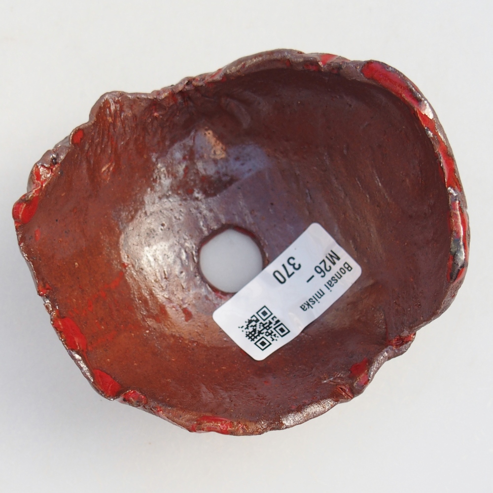 Coquille en céramique 10 x 9,5 x 5,5 cm , couleur marron