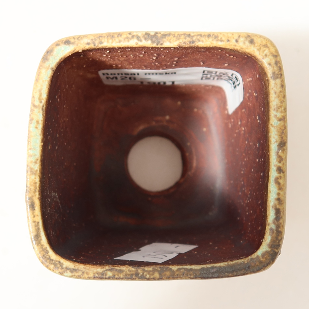 Bol à bonsaï en céramique 5 x 5 x 6,5 cm, vert