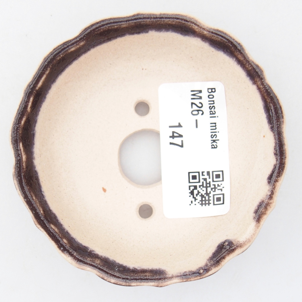 Mini bol bonsaï 7,5 x 7,5 x 2 cm, brun