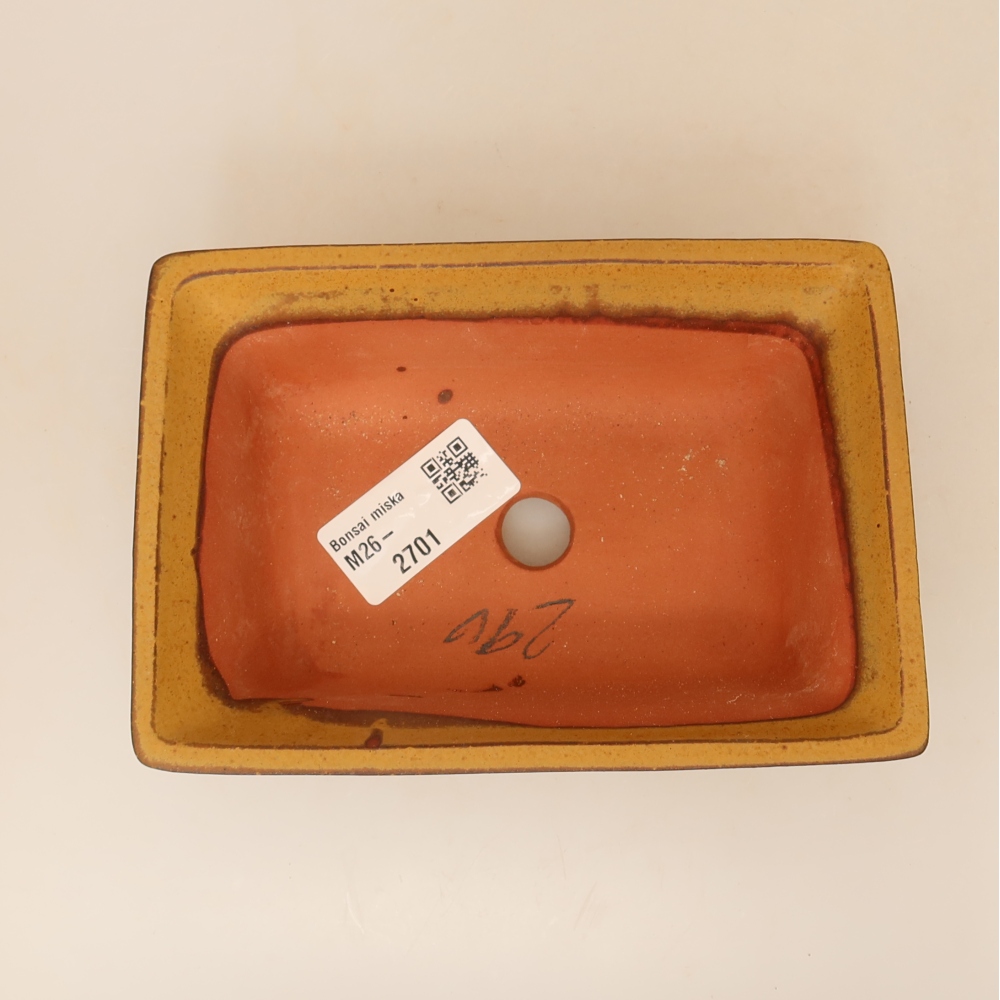 Bol en céramique  14,5 x 10 x 5 cm , couleur jaune