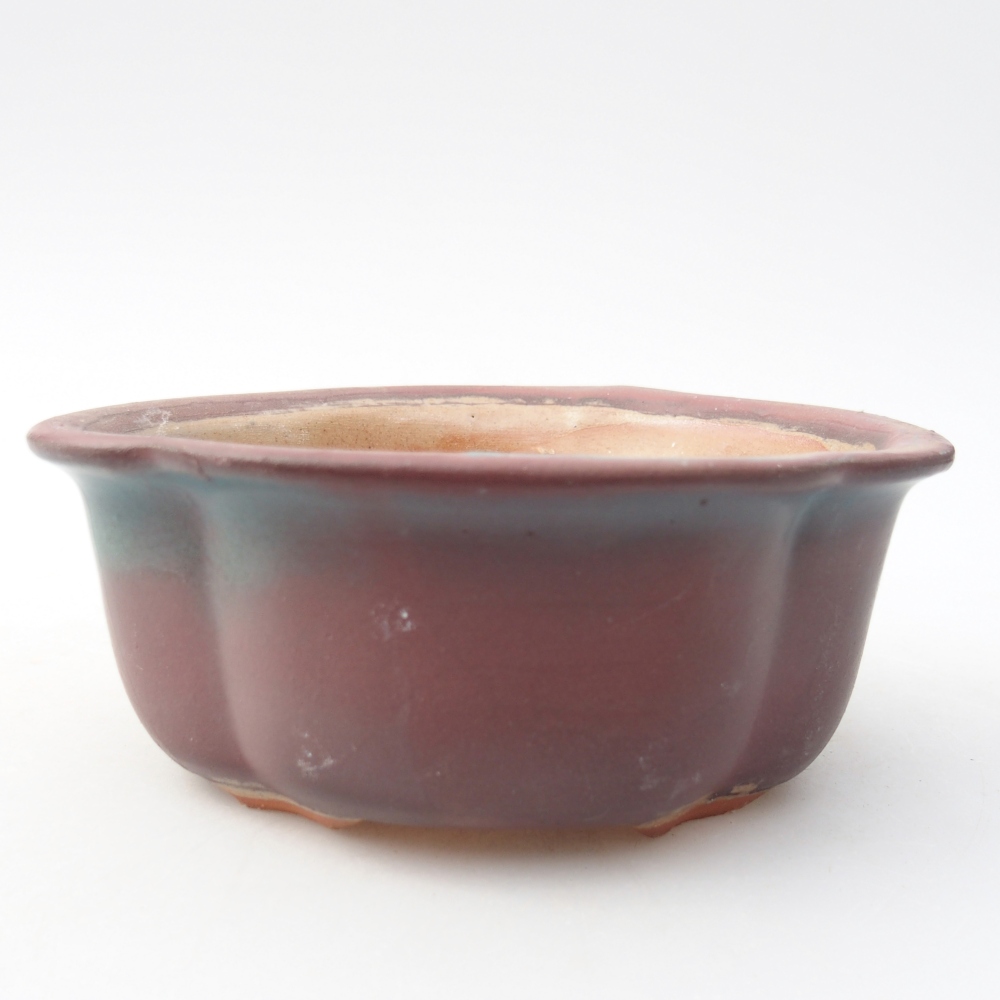 Bol à bonsaï en céramique 13,5 x 11 x 5,5 cm, rose
