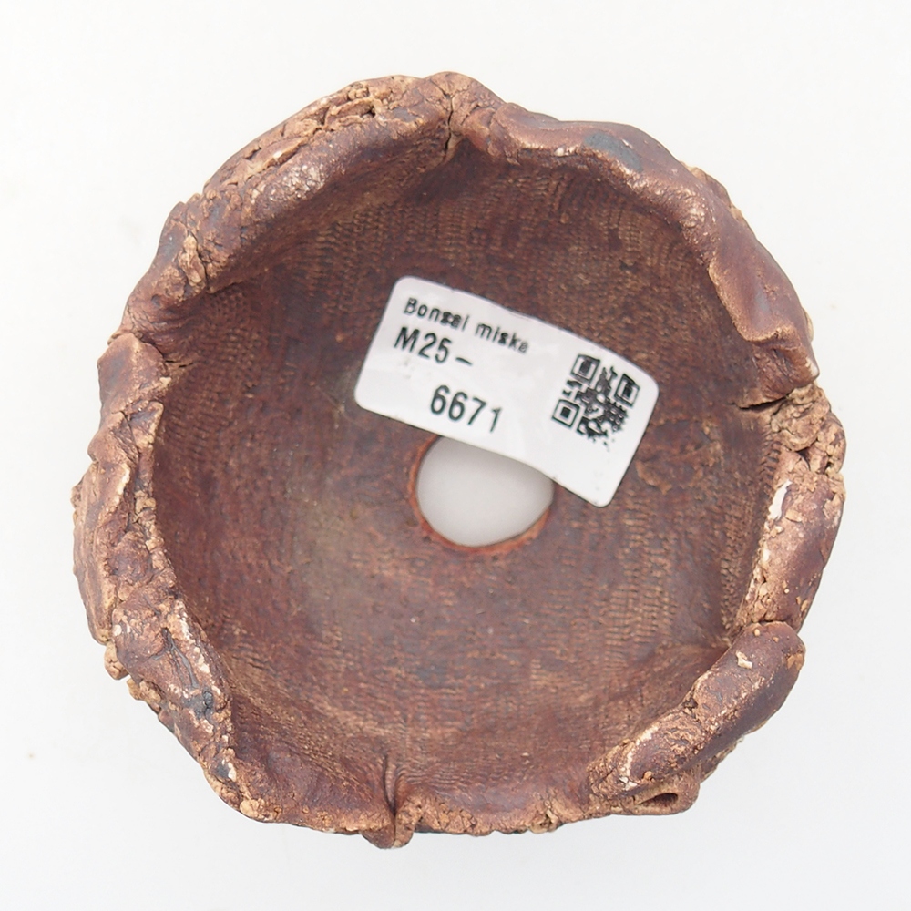 Coquille en céramique 9 x 8,5 x 6,5 cm , couleur marron