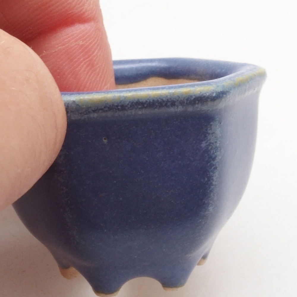Mini bol bonsaï 4 x 3,5 x 3 cm, couleur bleu