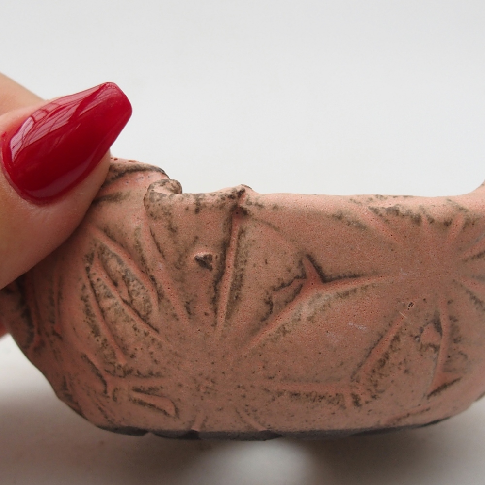 Coquille en céramique 9 x 8,5 x 4,5 cm , couleur rose