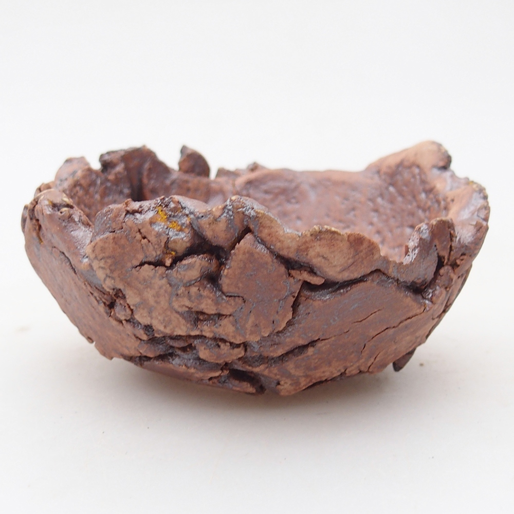 Coquille en céramique 9 x 8,5 x 4,5 cm , couleur marron