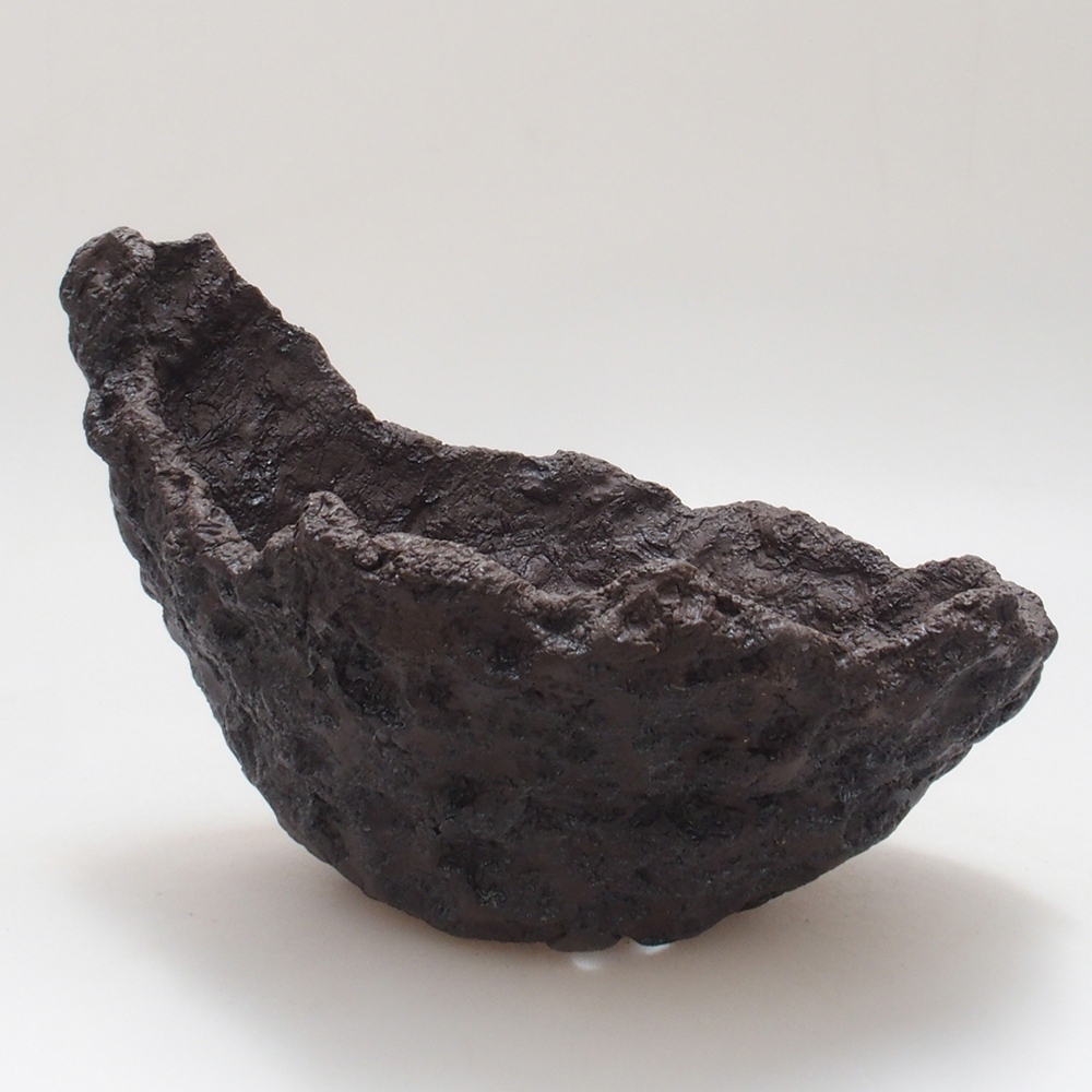 Coquille en céramique 18 x 14 x 14 cm , couleur marron