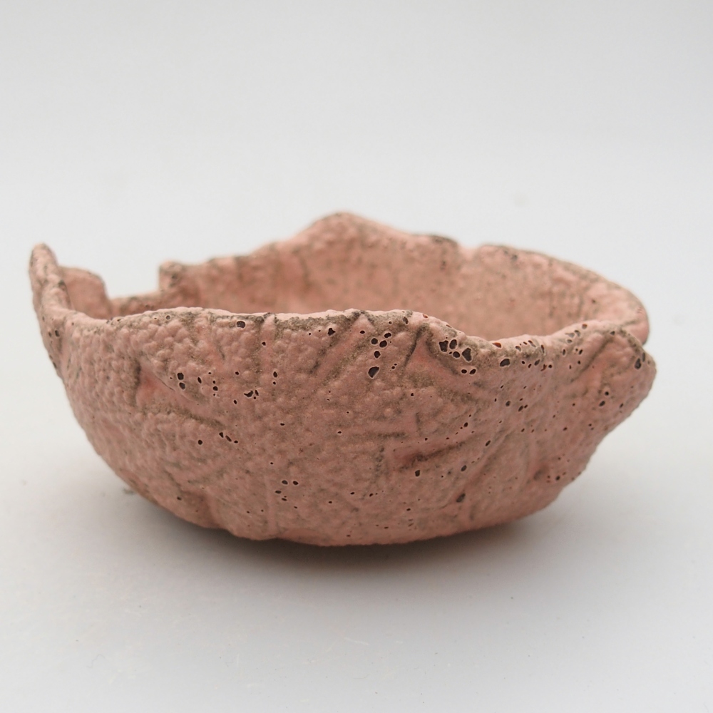 Coquille en céramique 9 x 8,5 x 4 cm , couleur rose