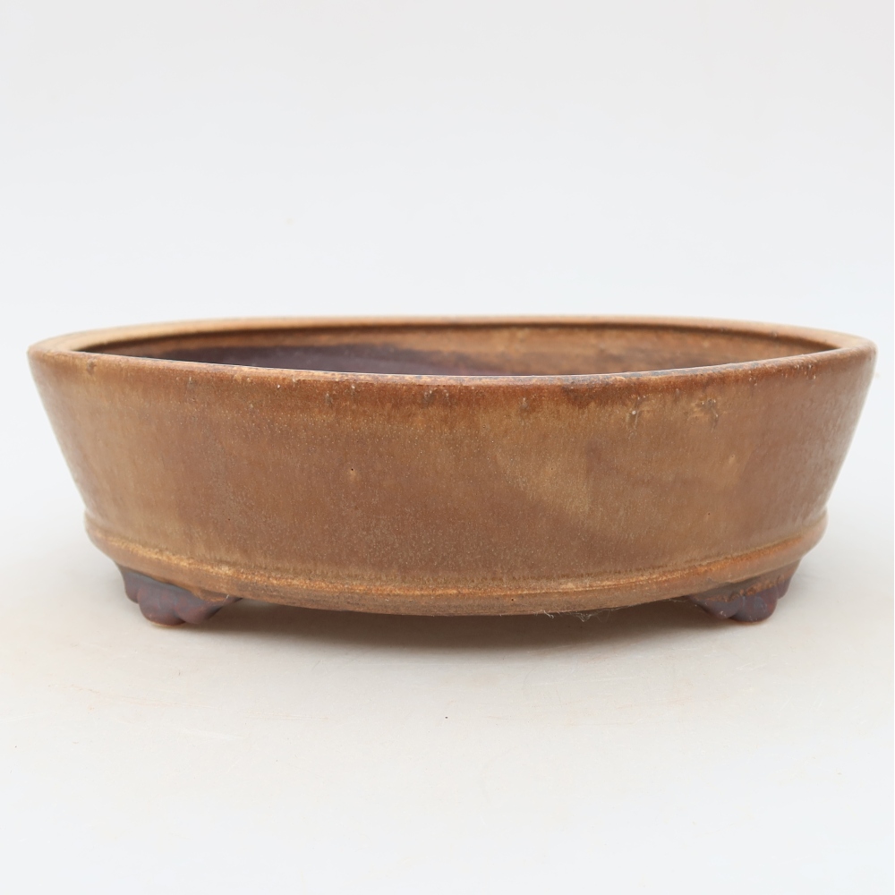 Bol à bonsaï en céramique 21,5 x 21,5 x 6 cm, rose