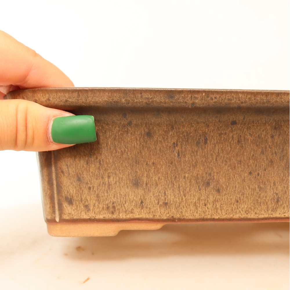 Bol en céramique  20 x 15,5 x 5,5 cm, couleur marron