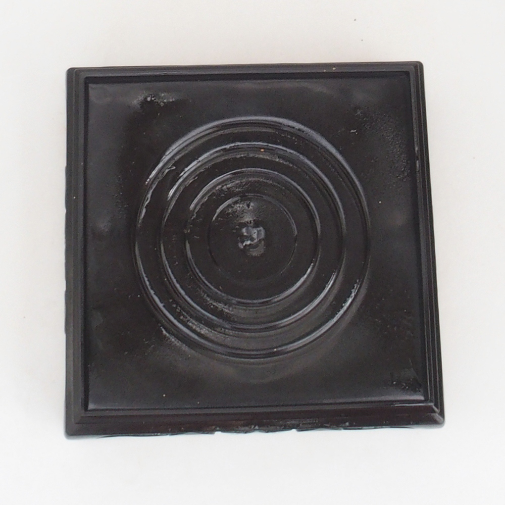 Table de bonsaï en plastique carrée 14,5 x 14,5 x 5 cm, couleur noire