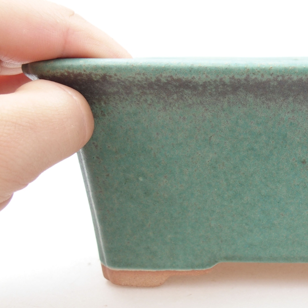 Bol à bonsaï en céramique 22 x 17 x 5 cm, vert