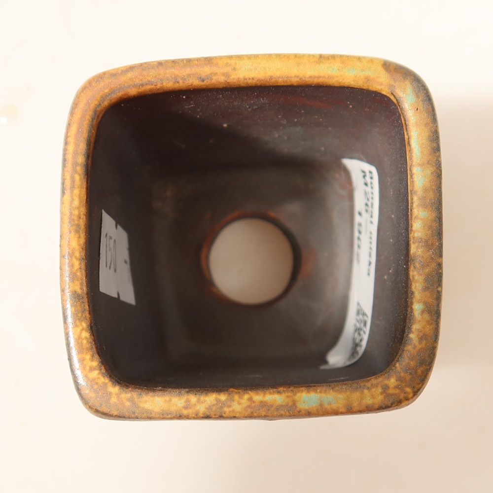 Bol à bonsaï en céramique 5 x 5 x 6,5 cm, brun