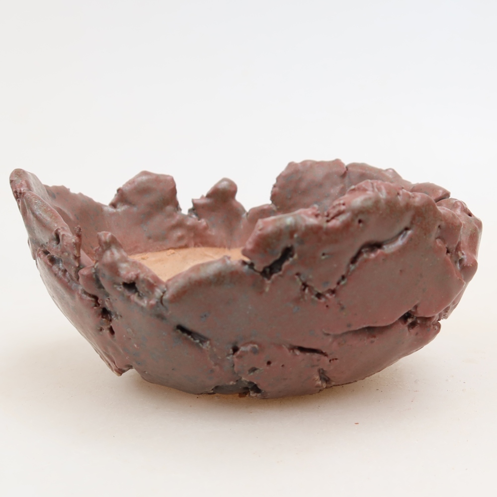 Coquille en céramique  11 x 10 x 5,5 cm, couleur rose