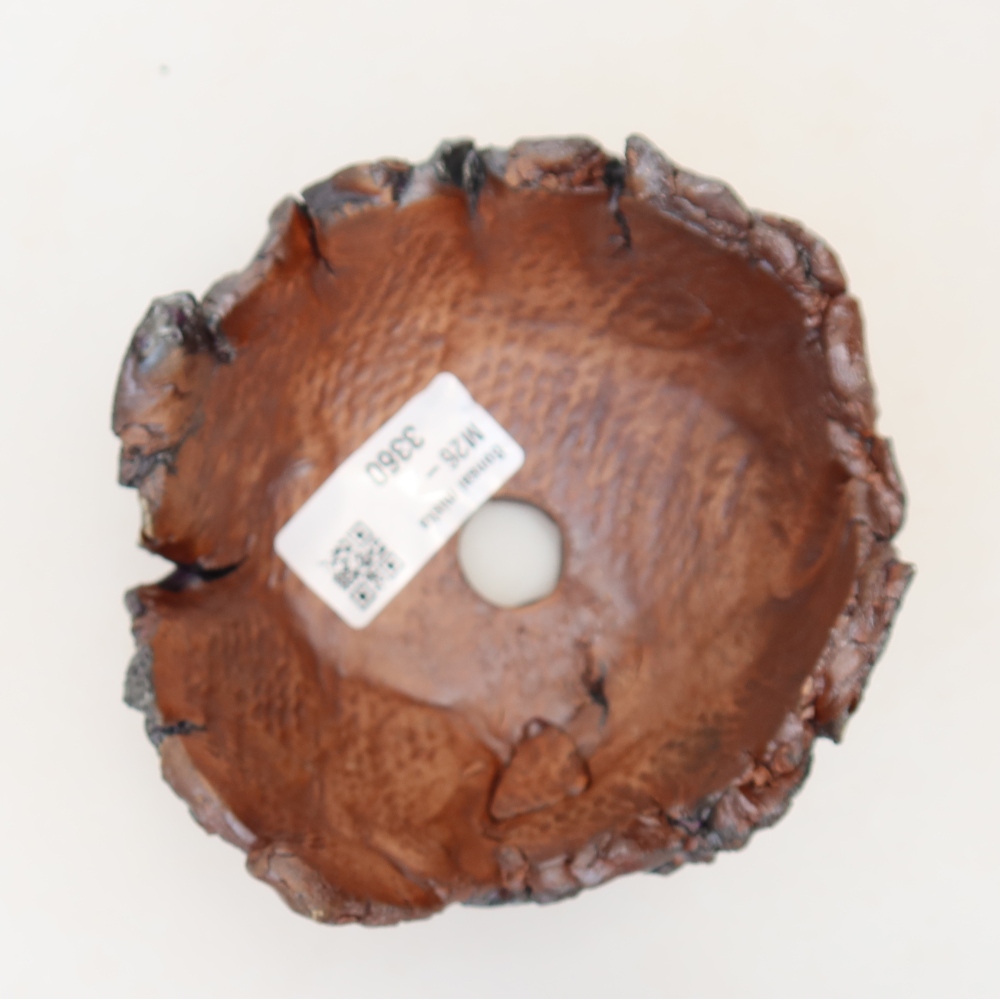 Coquille en céramique 11 x 11 x 7 cm, couleur marron