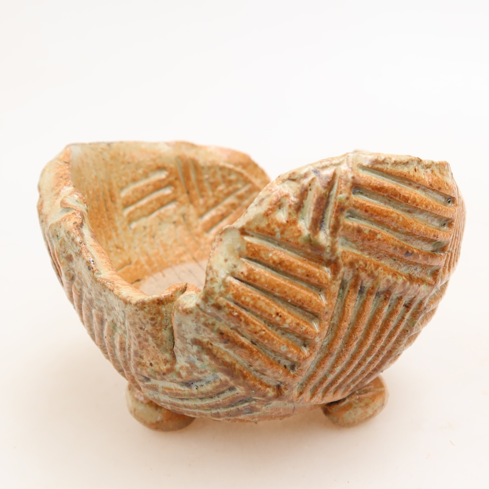 Coque en céramique 9 x 8,5 x 6,5 cm , couleur beige