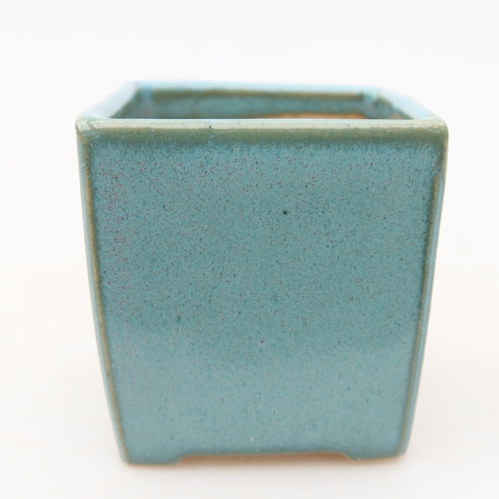 Bol à bonsaï en céramique 4,5 x 4,5 x 5 cm, couleur bleu