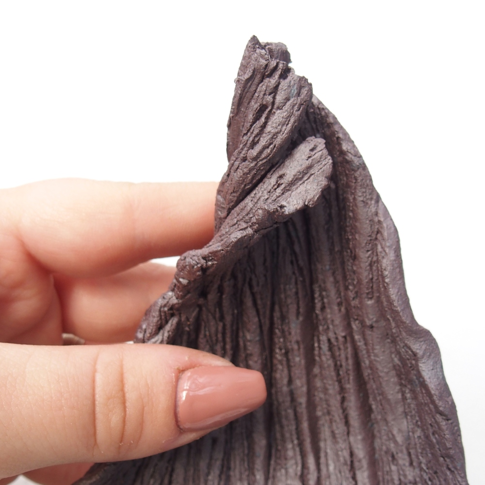 Coquille en céramique 8,5 x 7,5 x 11,5 cm , couleur métallique