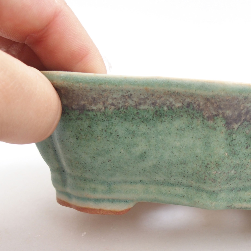 Bol à bonsaï en céramique 22 x 17 x 5 cm, vert