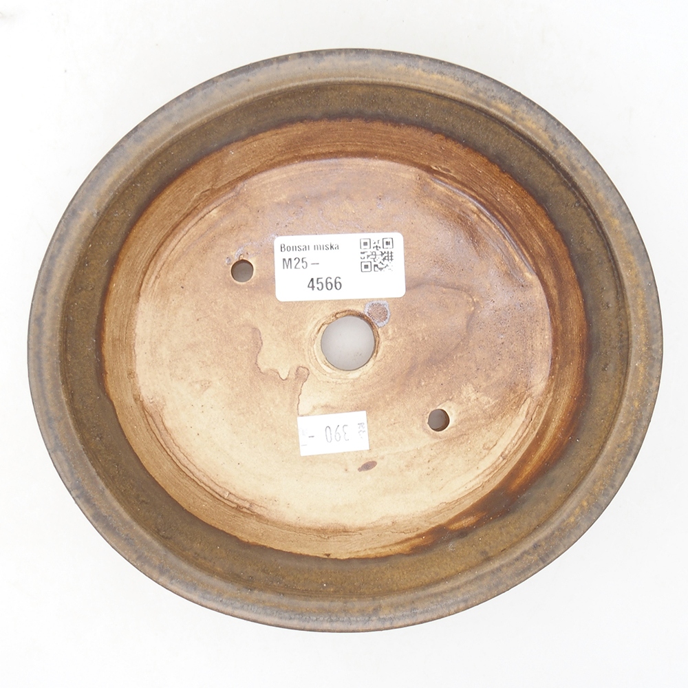 Bol à bonsaï en céramique 18 x 16 x 4,5 cm, brun