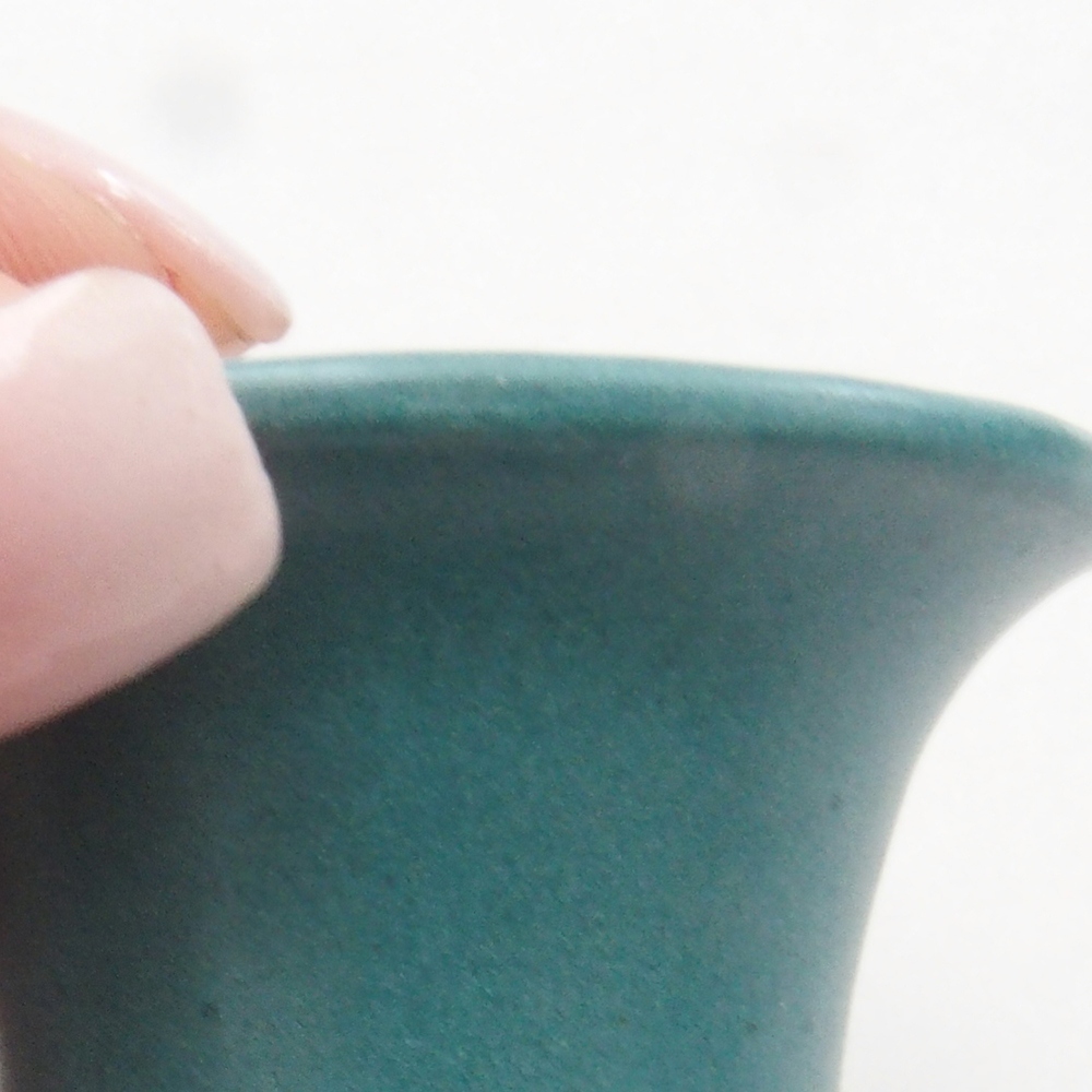 Bol à bonsaï en céramique 6,5 x 5,5 x 4 cm, couleur bleu