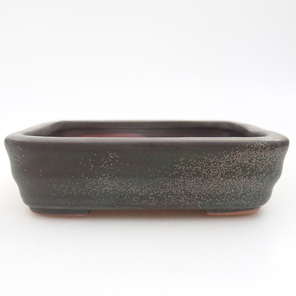 Bol à bonsaï en céramique 11 x 8 x 3 cm, gris