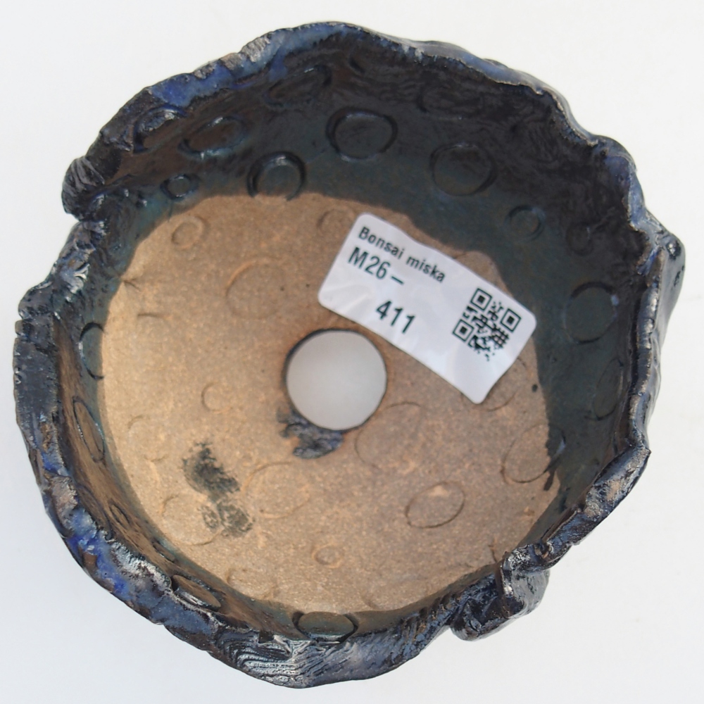 Coquille en céramique 10 x 9,5 x 8 cm , couleur bleu