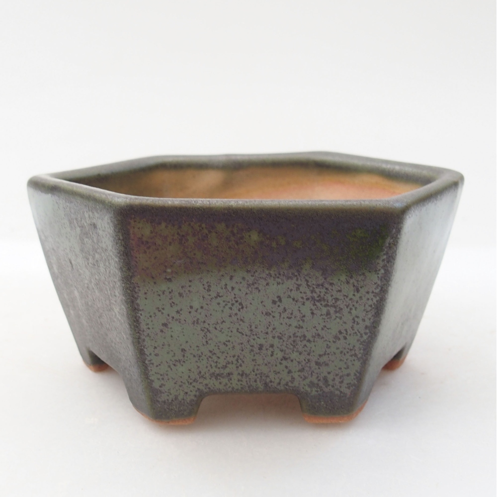 Bol à bonsaï en céramique 10 x 9 x 5 cm, vert