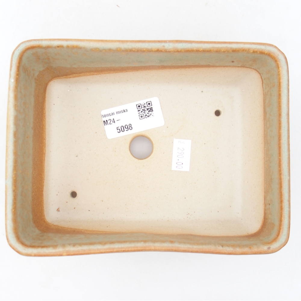 Bol à bonsaï en céramique 16 x 12 x 6 cm, vert