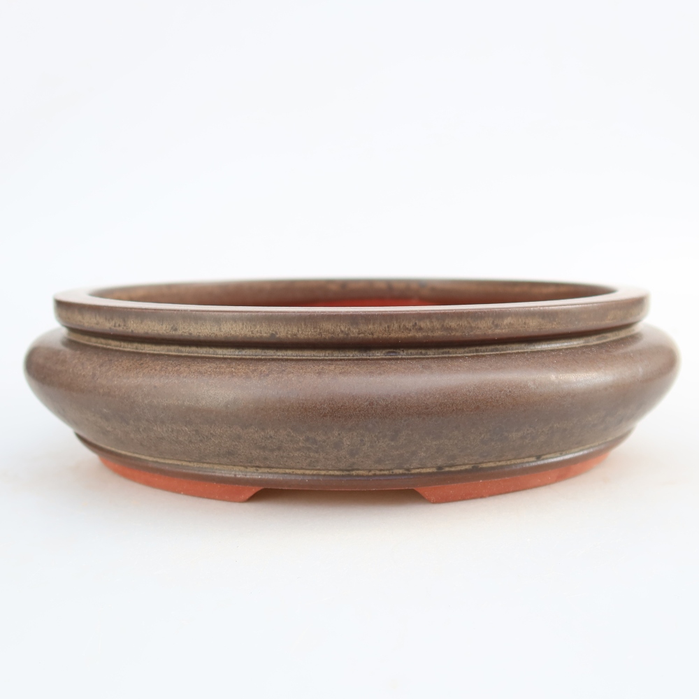 Bol en céramique  23,5 x 23,5 x 7 cm , couleur marron