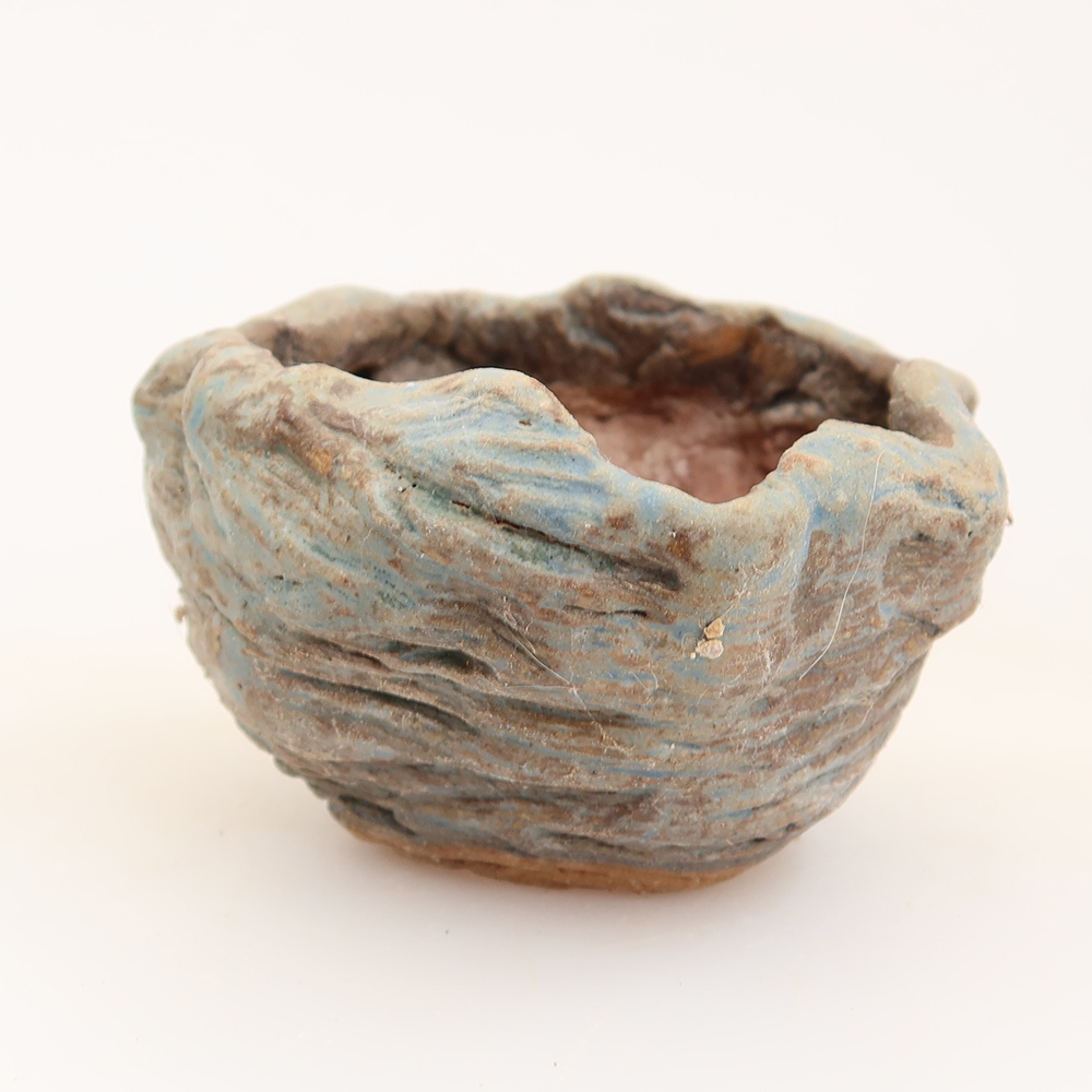 Coquille en céramique  5,5 x 5,5 x 4,5 cm , couleur bleue