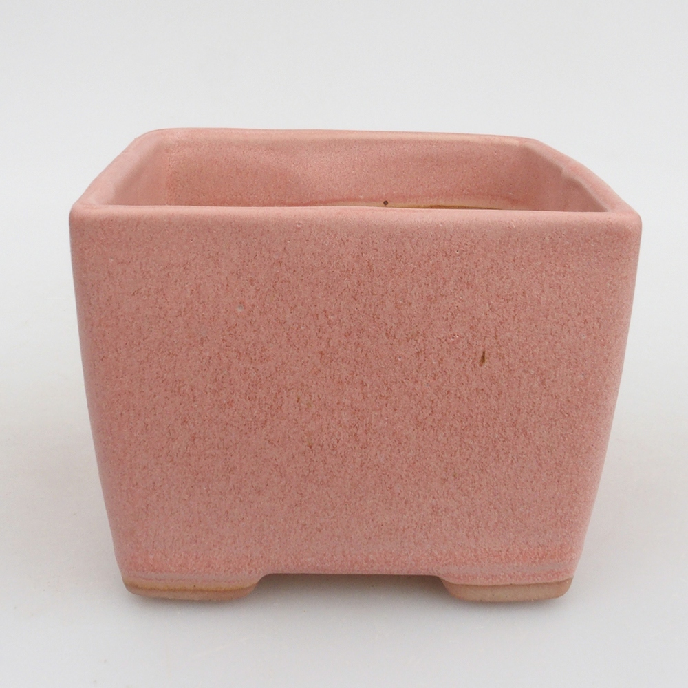 Bol à bonsaï en céramique 11 x 11 x 8,5 cm, rose