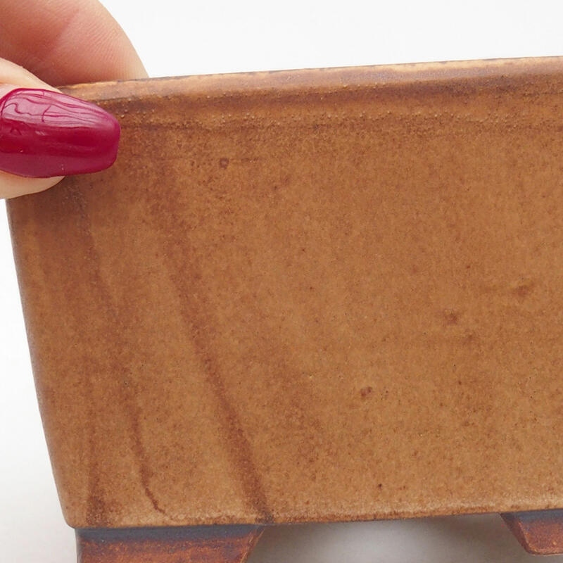 Bol à bonsaï en céramique 10,5 x 10,5 x 6,5 cm, rose