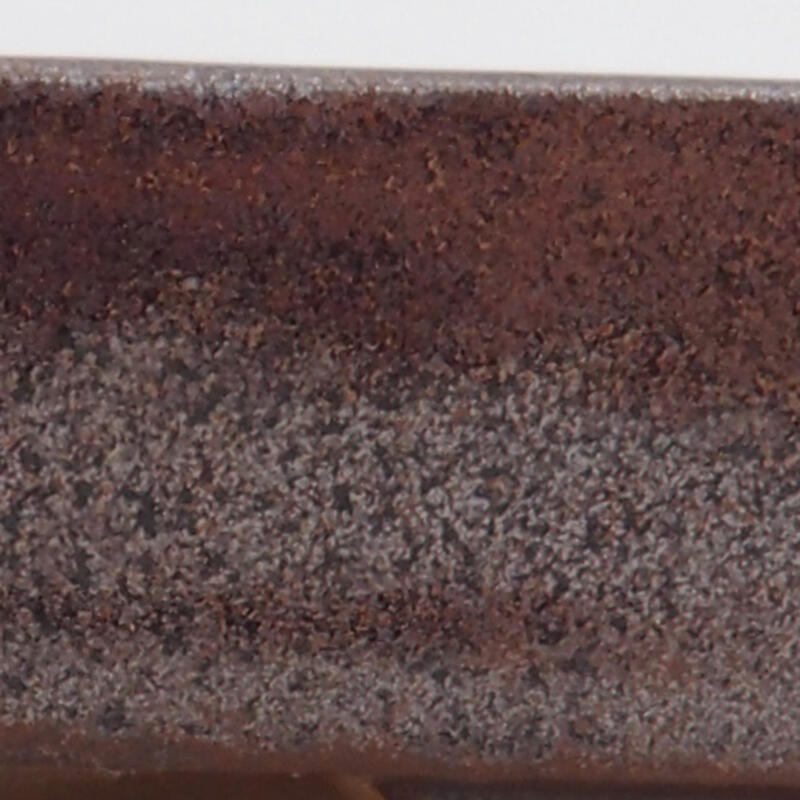 Bol à bonsaï en céramique 10,5 x 7,5 x 2 cm, brun