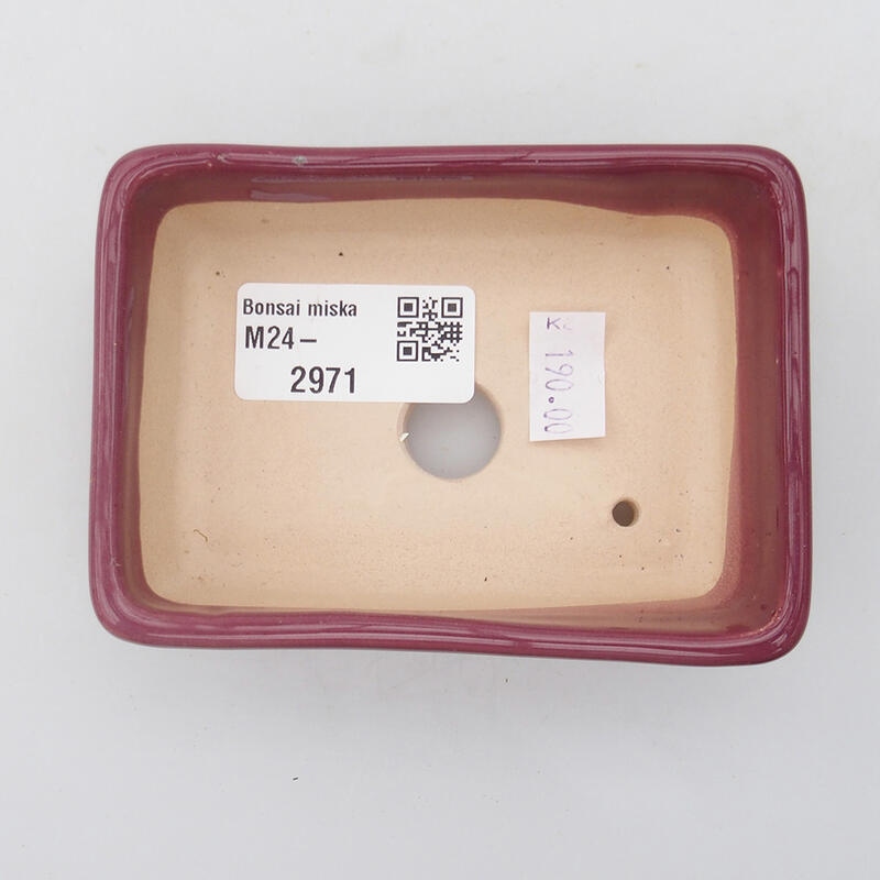 Bol à bonsaï en céramique 10 x 7 x 3 cm, rose