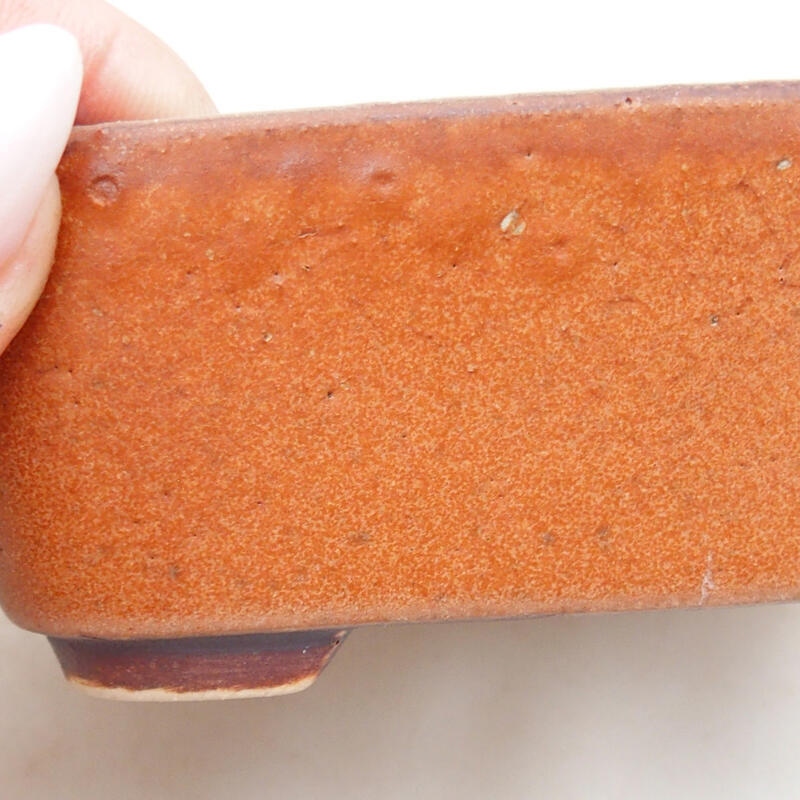 Bol à bonsaï en céramique 10 x 8,5 x 4 cm, brun