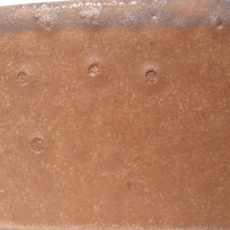 Bol à bonsaï en céramique 10 x 8,5 x 4 cm, brun