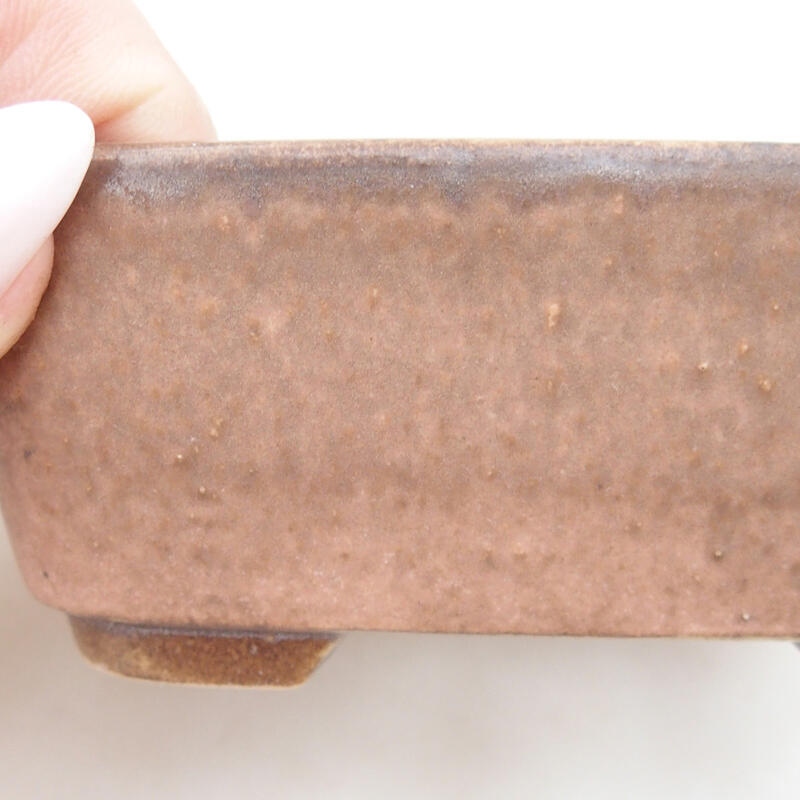 Bol à bonsaï en céramique 10 x 8,5 x 4 cm, brun